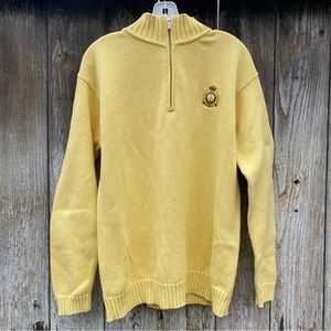 Lauren Ralph Lauren quarter zip sweater - yellow - size small